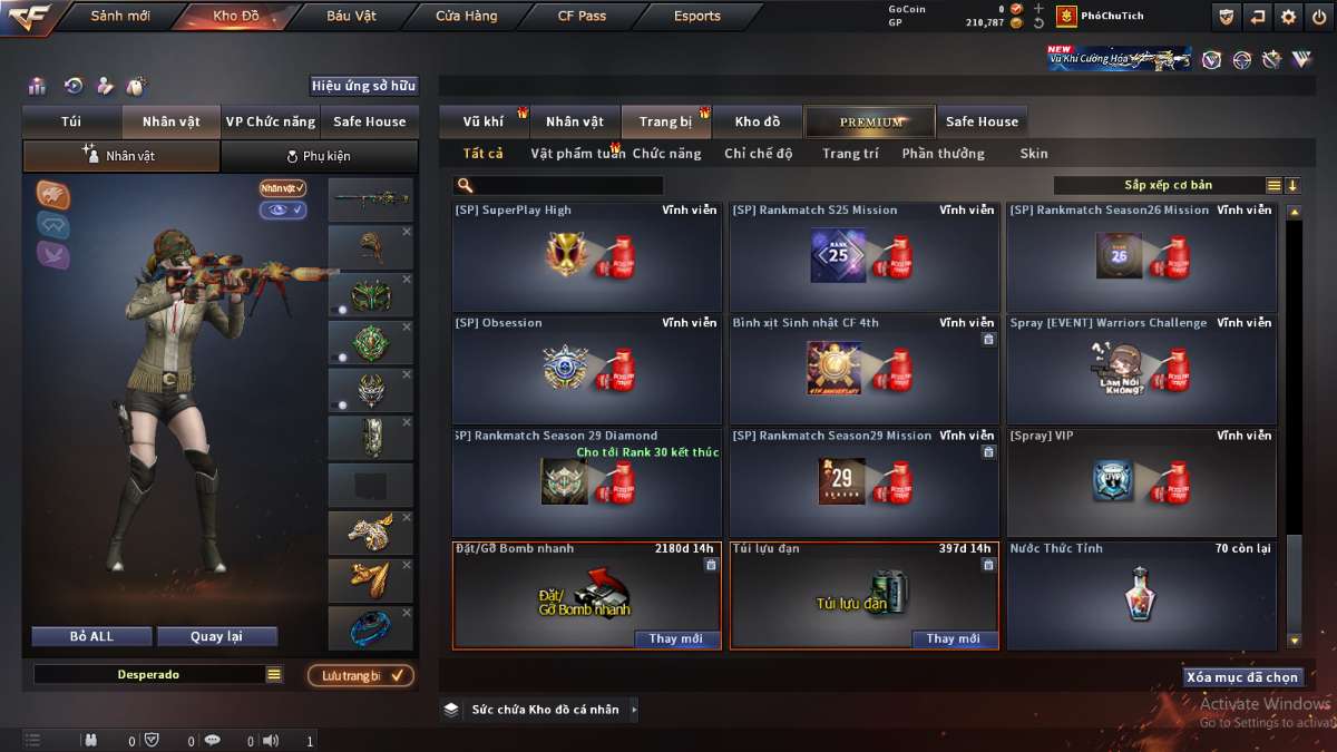 shop acc cf uy tin gia re